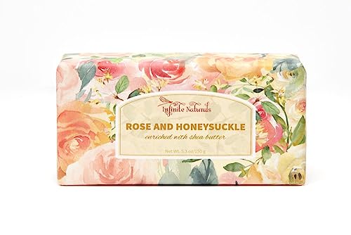 Rose-Honeysuckle-Bar-Soap-53-oz Rose Honeysuckle Bar Soap 53 oz