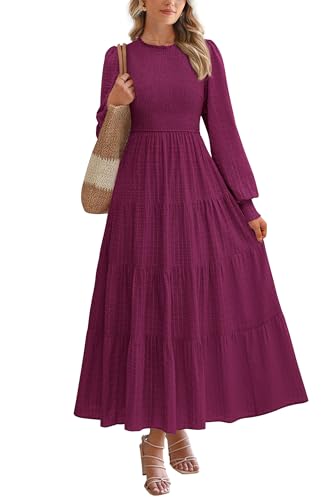 PRETTYGARDEN Women's Long Sleeve Maxi Dress 2026