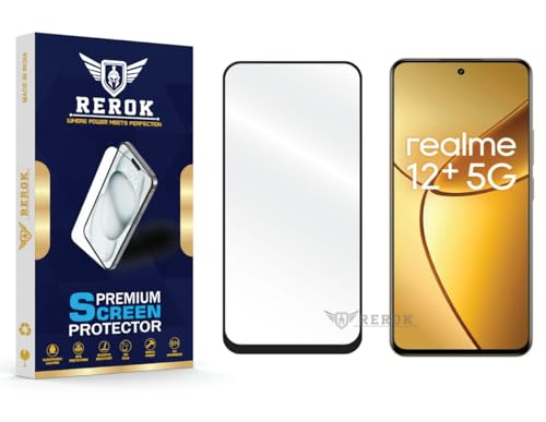 Image of Gorilla Tempered Glass Screen Protector Compatible with Realme 12 Plus 5G [Pack of 1] | Edge-to-Edge, Bubble-Free, Case Friendly, Easy Installation Kit