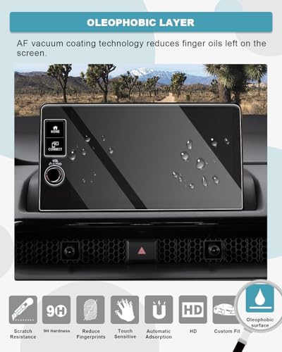 Image of CDEFG for 2026 Honda CRV Screen Protector 9-Inch Tempered Glass for 2026 Honda CR-V Hybrid Accessories HD Anti Fingerprints 2026 CRV Screen Cover 9H Hardness