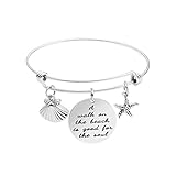 Beach Bracelets for Women Inspirational Jewelry Gifts for Beauty (A walk on the beach is good for...