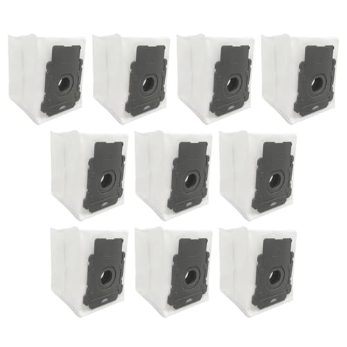 TopHomer 10 Stück Staubsauger Ersatzbeutel, Ersatzbeutel für Reinigungsmaschinen mit Großer Kapazität, Kehrmaschinenteile, Geeignet für iRobot i7, i3, e5, e6, s9, j7