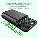 Battery Case for iPhone 13, 13 Pro, for iPhone 14 (6.1 inch) , 2025 Upgraded High Capacity 13800mAh Battery Pack Rechargeable Charger External Charging Case with Tempered Glass Screen Protector