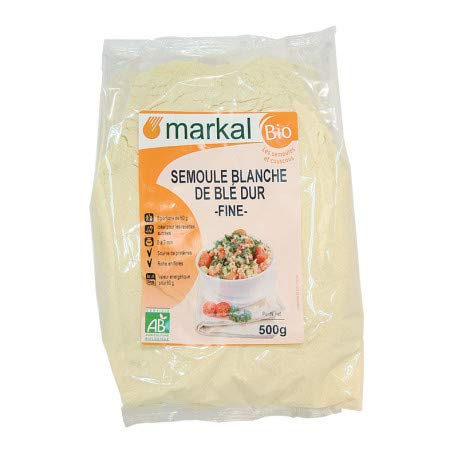 Semoule blanche de blé dur fine 500g, Markal