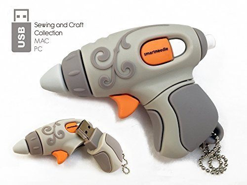 Smartneedle 2gb Flash Drive 'Glue Gun Grey'. Works with Pc and Mac, This Pen Drive is Great for Transferring, As Storage or to Backup Files or Pictures
