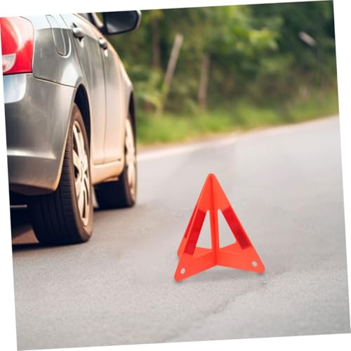 Cabilock 4pcs Reflective Triangle Warning Sign Kit for Roadside Assistance Sturdy Vehicle Accessories for Cars and Trucks Essential Gear - Image 5