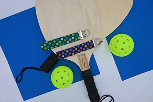 Corner Design Company Pickleball Wristlet Keychain Bracelet, 100% Fabric Wrist Lanyard Key Chain For Women (Purple) #TOP6