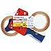 Produktbild tesa Paketband-Abroller und tesapack Paketbänder im Set - 2 x hochwertiges Packband inklusive 1 Abroller - Transparent - 66 m x 50 mm