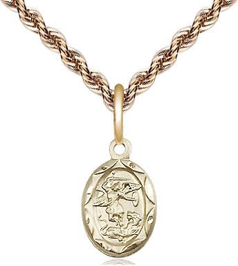 14kt Gold Filled Pendant on a 16 inch Gold Filled French Rope Chain.