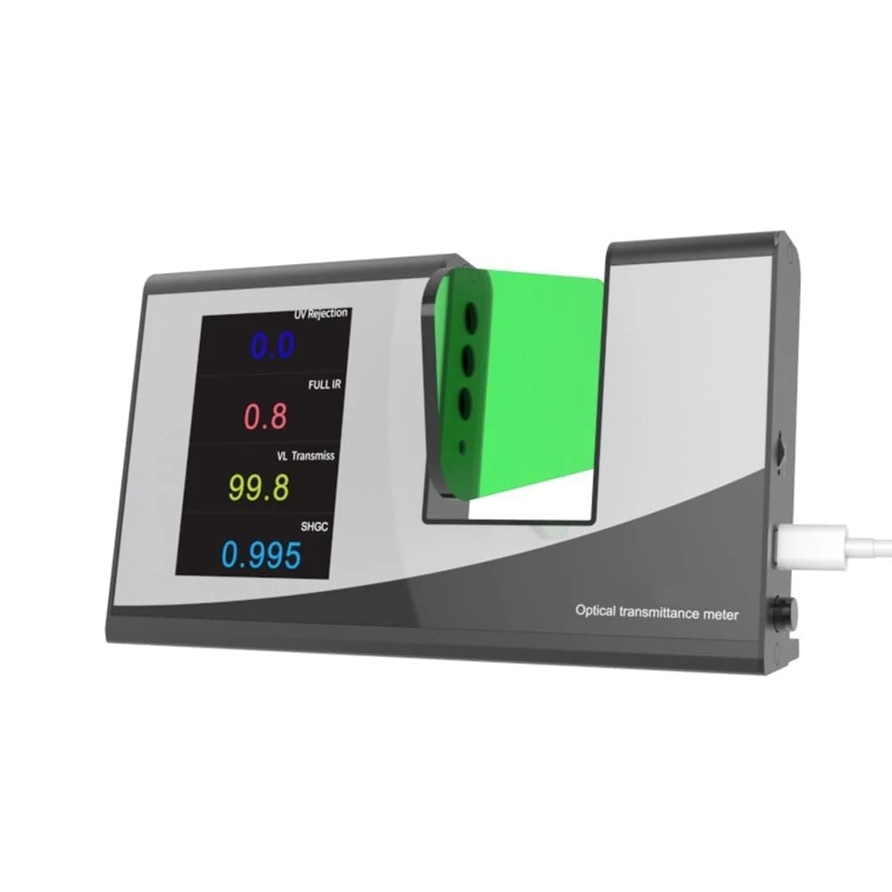 Optical Transmittance Tester Light Transmission Meter for Transparent Materials,Glass,Film,Etc with Illuminant UV,Visible Light,Infrared 940nm,Infrared 1400nm,Infrared Full Band,SHGC and TSER