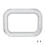 United Pacific 10499 Chrome Rectangular Light Bezel