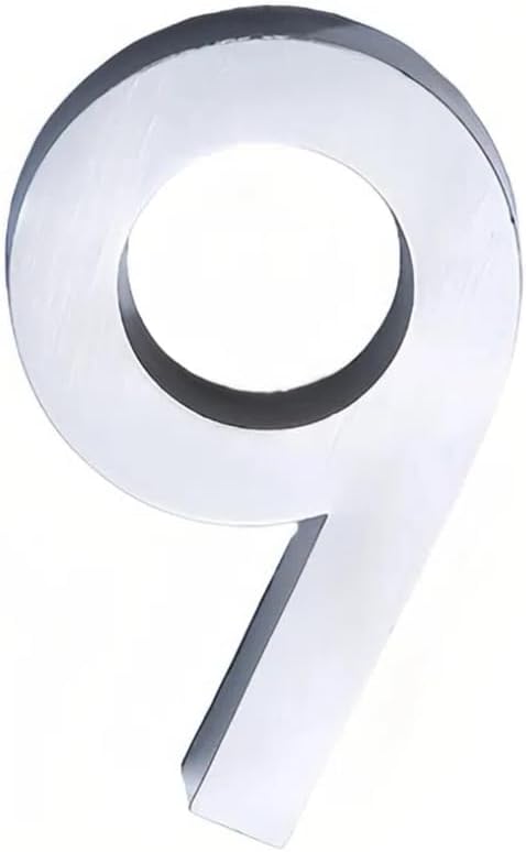 3D Mailbox Numbers 0-9 Self-Adhesive 3 Inch Address Number Stickers Door House Numbers Street Mailbox Sign for Apartment Home Office,Bronze Color (silver 1)