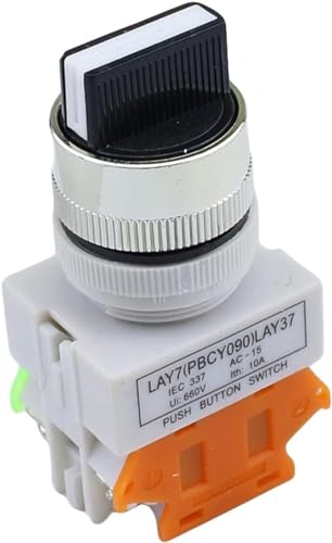 Interrupteur bouton double tête LAY7 pour remplacer commande marche arrêt