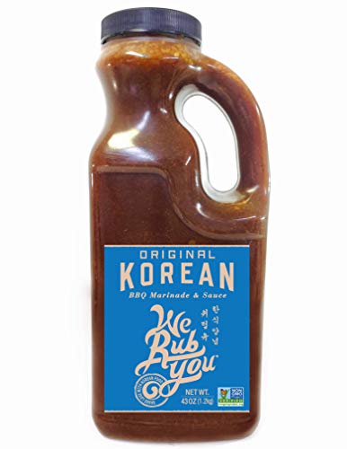 We Rub You Original Korean BBQ Bulgogi Sauce Marinade, Non GMO, Gluten Free, No MSG, 43 ounce (Pack of 1)