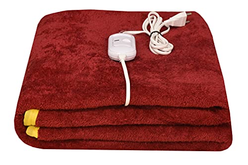 Image of Utopia Bedding Electric Blanket for Single Bed - Flannel to Sherpa Super Cozy Heated Blanket Best for Heavy Winters, Machine Washable, 76x152 cm