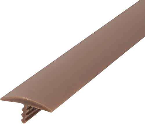 Outwater T-molding plástico 1 pulgada Tan Flexible Centro de Púas Centro de Polietileno Tee que moldea bobina de 25 pies