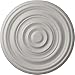 Ekena Millwork CM29CAUWF Carton Smooth Ceiling Medallion, 29 1/8"OD x 1 1/2"P (Fits Canopies up to 9 1/8"), Hand-Painted Ultra Pure White