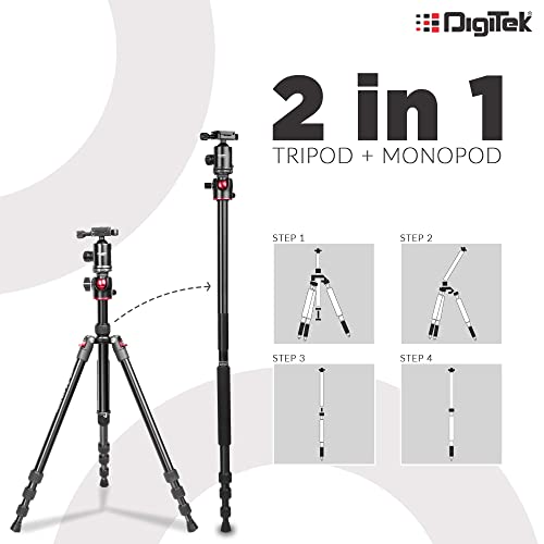 Image of DIGITEK (DSG-007F) 3-Axis Gray Smartphone Gimbal - Wide Angle Handheld Vlogging Stabilizer - 4 Crea