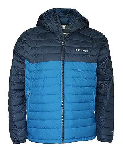 Columbia Men's White Out II Insulated Omni Heat Hooded Jacket (US, Alpha, X-Large, Regular, Regular, Blue/Navy 432)