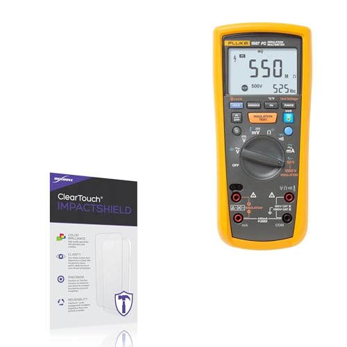 BoxWave Screen Protector Compatible with Fluke 1587 FC - ClearTouch ImpactShield (2-Pack), Impenetrable Screen Protector Flexible Film