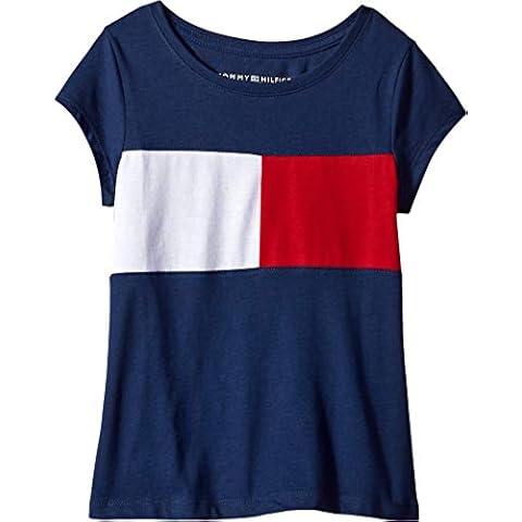 Tommy Hilfiger Girls' Logo T-Shirt in Flag Blue Cover