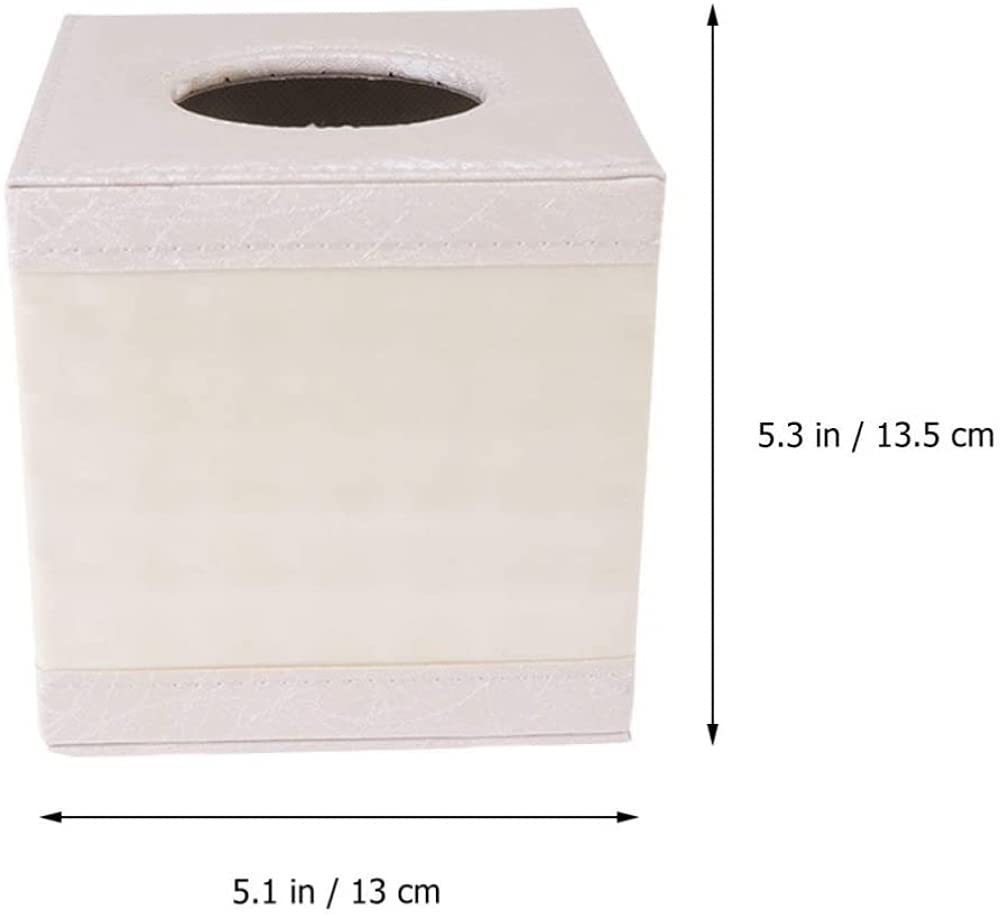 pudełko na chusteczki, 1 szt. kwadratowe skórzane pudełko na chusteczki, uchwyt papier toaletowy, etui do przechowywania serwetek w restauracji, domu i samochodzie