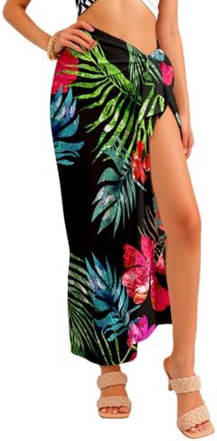 Women's Swimsuit Cover Up Sarong Long Bikini Wraps Sheer Beach Wr...