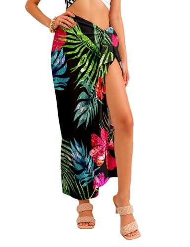 Women's Swimsuit Cover Up Sarong Long Bikini Wraps Sheer Beach Wrap Skirts