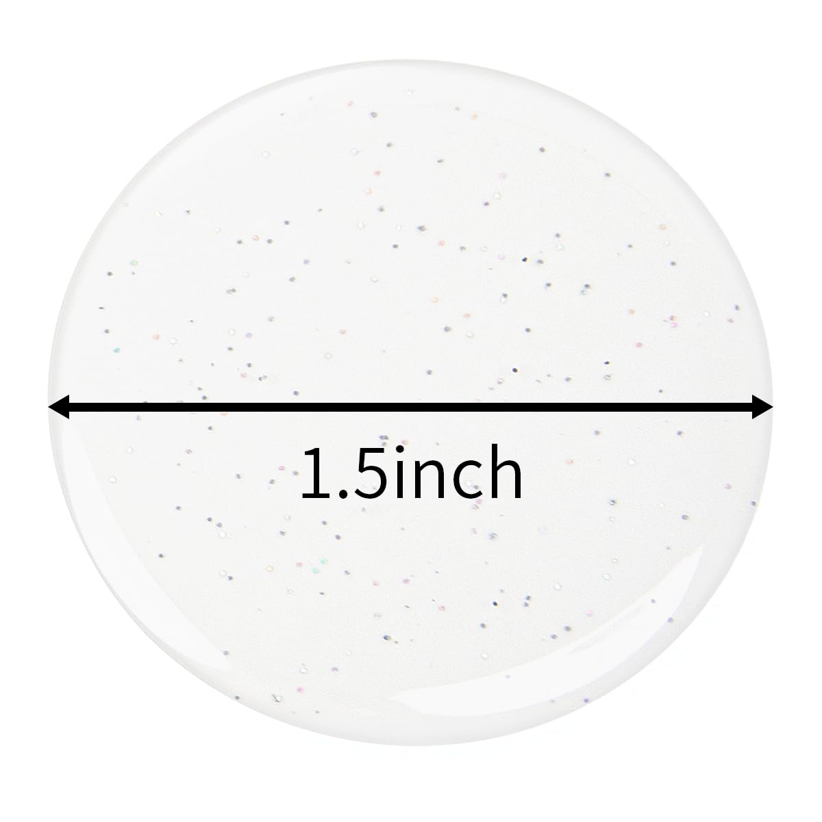 IGOGO 1.5 Inch Glitter Epoxy Stickers – 120 PCS Self-Adhesive Resin Stickers for DIY Crafts, Bottle Cap Pendants, Scrapbooking Projects, Jewelry