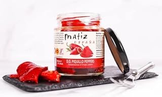 Matiz Espana Piquillo Peppers, Denomination of Origin Lodosa, 7.6 ounce (6 Jars)