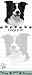 "Border Collie Magnetic List Pads" Uniquely Shaped Sticky Notepad Measures 8.5 by 3.5 Inches