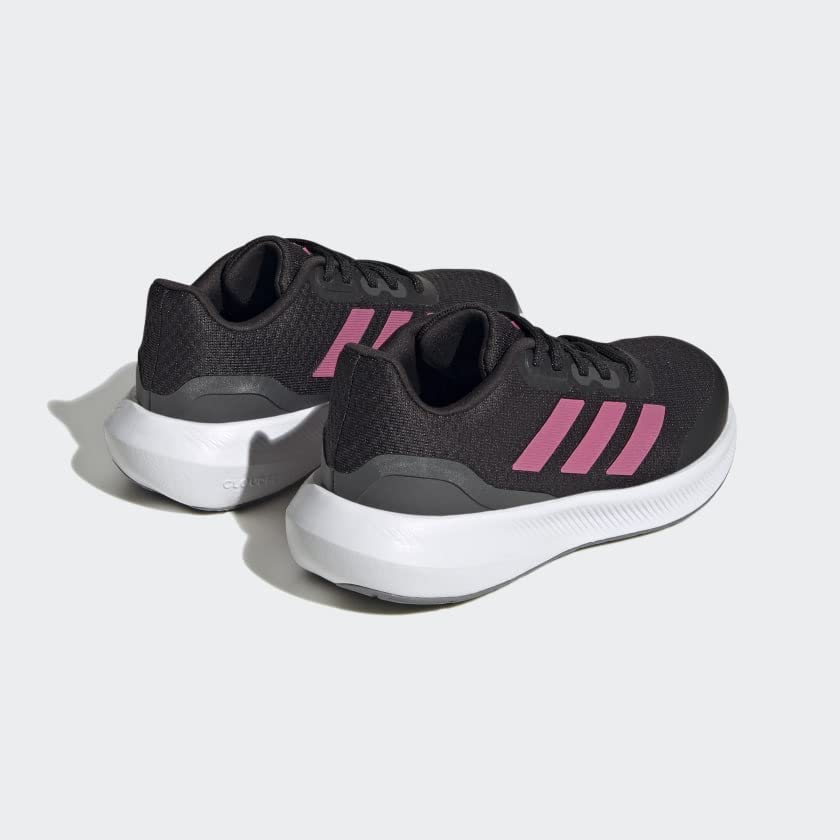Image of adidas Falcon 3 Sport Lace Shoes Kids', Black, Size 11.5K