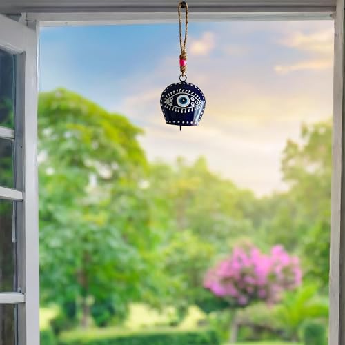 Image of JASMEY HOMES Designer Evil Eye Bell - Blue