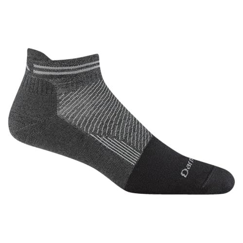 Darn Tough Vermont Steely No Show Tab Lightweight Men's Socks, Full Cushion Toe Box, Running Socks for Men, Style 2211