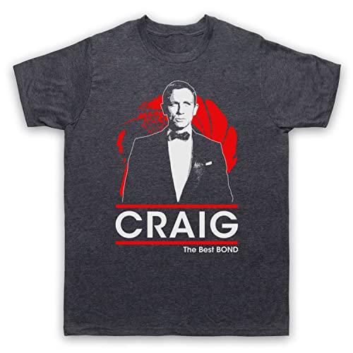 T-shirt Daniel Craig agent secret anti-décoloration en coton doux pour homme exigeant