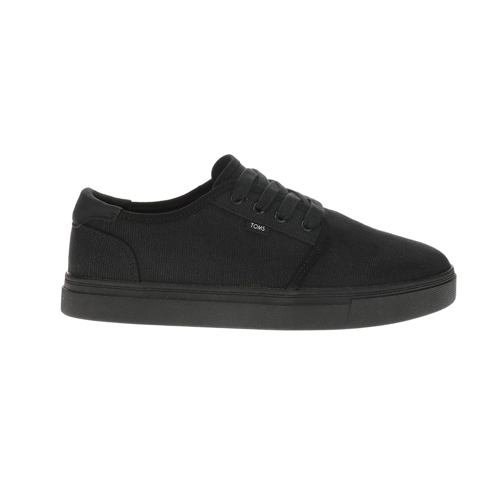 TOMS Men's Carlo 2.0 Sneaker, Black/Black Legacy Canvas, 6.5 UK