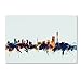 Produktbild Trademark Fine Art MT1148-C1624GG Johannesburg Skyline Blue von Michael Tompsett, 40,6 x 61 cm, 40,6 x 61 cm
