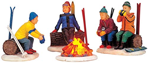 Lemax Christmas - Skiers Campfire (04468) - Set of 4