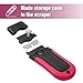 Bates- Razor Blade Scraper, Pink, Locking Razor Scraper Set with 10 Extra Stainless Steel Blades, Window Scraper, Scraper Tool, Glass Scraper, Scraper Blades, Paint Scraper Blade Scraper for Cleaning