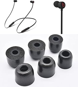 Zotech Replacement Memory Foam Earbud Tips for Beats Flex Earphones, Black S/M/L Sizes