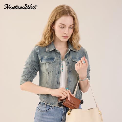 Image of Montana West Wallet Women RFID Blocking Wallets, Card Cases & Money Organizers Wallets with Zipper Coin Pocket