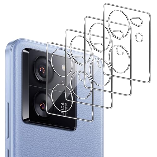 Locofun Protector de Lente de Cámara para Xiaomi 13T / 13T Pro,[4 Piezas] HD Cámara Película Protectora, 9H Protector Lente Cámara Vidrio Templado,Anti-Arañazos Cristal Templado