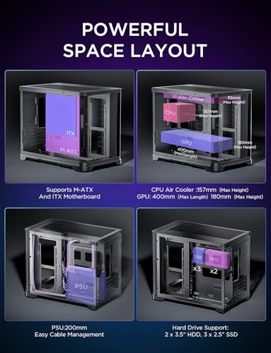 Amazon.com: ASIAHORSE: M ATX PC CASE