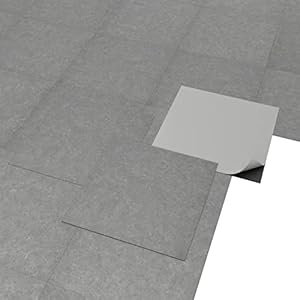 GENERIQUE – pvc-vloerbedekking – zelfklevende tegels – donkergrijs betoneffect – 2,04 m²/22 tegels