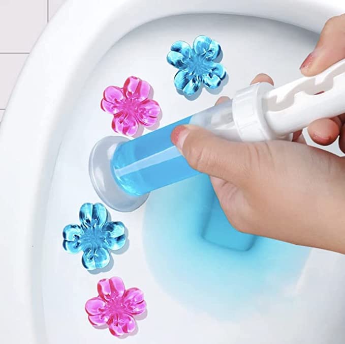 KRISHNA SALES Toilet Gel Cleaner | Flower Gel Bathroom Air Fresher | Toilet cleaner gel injection For Bathroom Freshner (B0C6DWHNG9) Amazon Price History, Amazon Price Tracker
