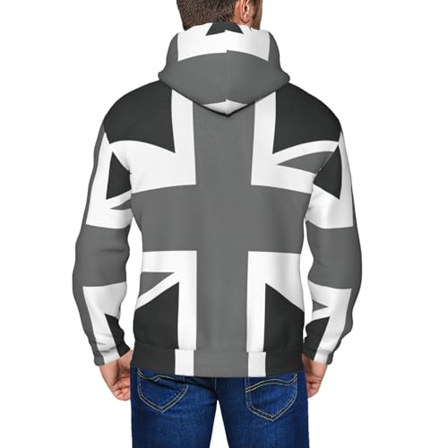 Sweat à capuche homme zippé chaud et isolant avec cordon de serrage ajustable