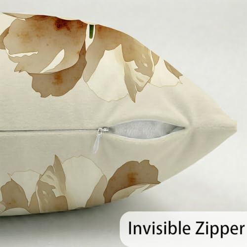Housse de coussin fleur en velours doux pour canapé inconfortable - 6