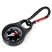 Troika Kompass Wegweiser - COS10/BK - Schlüsselhalter mit Kompass und Karabiner - schwarz - PVC/Acryl/Silikon - Aluminium - das Original