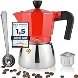 QUALITÄT: Die Milu Espressokanne besteht aus lebensmittelechtem Aluminium und hochwertigen, rostfreien 430er Edelstahl. Dadurch ist sie besonders hitzebeständig und für die Ewigkeit gemacht.