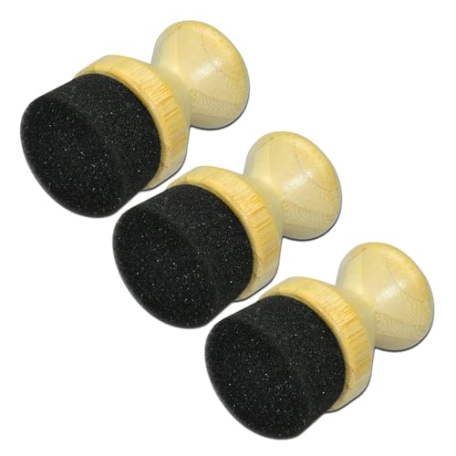 Juego de 3 aplicadores de aceite mineral para un cuidado eficiente de tablas de cortar de madera y utensilios de cocina